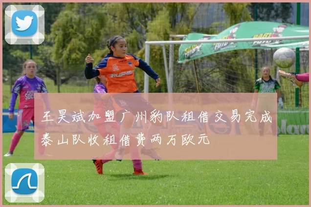 王昊斌加盟广州豹队租借交易完成泰山队收租借费两万欧元